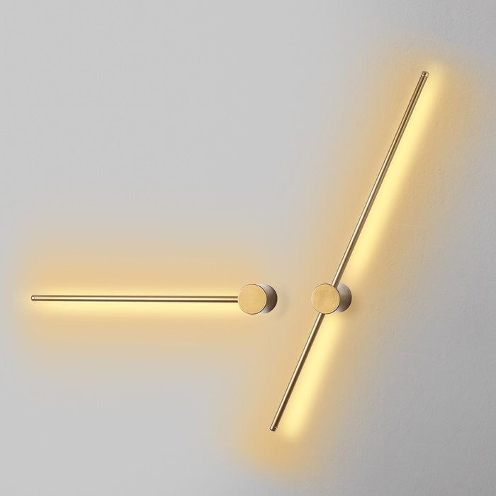 Opviq Sword - 13491 Lámpara de Pared de Metal Gris